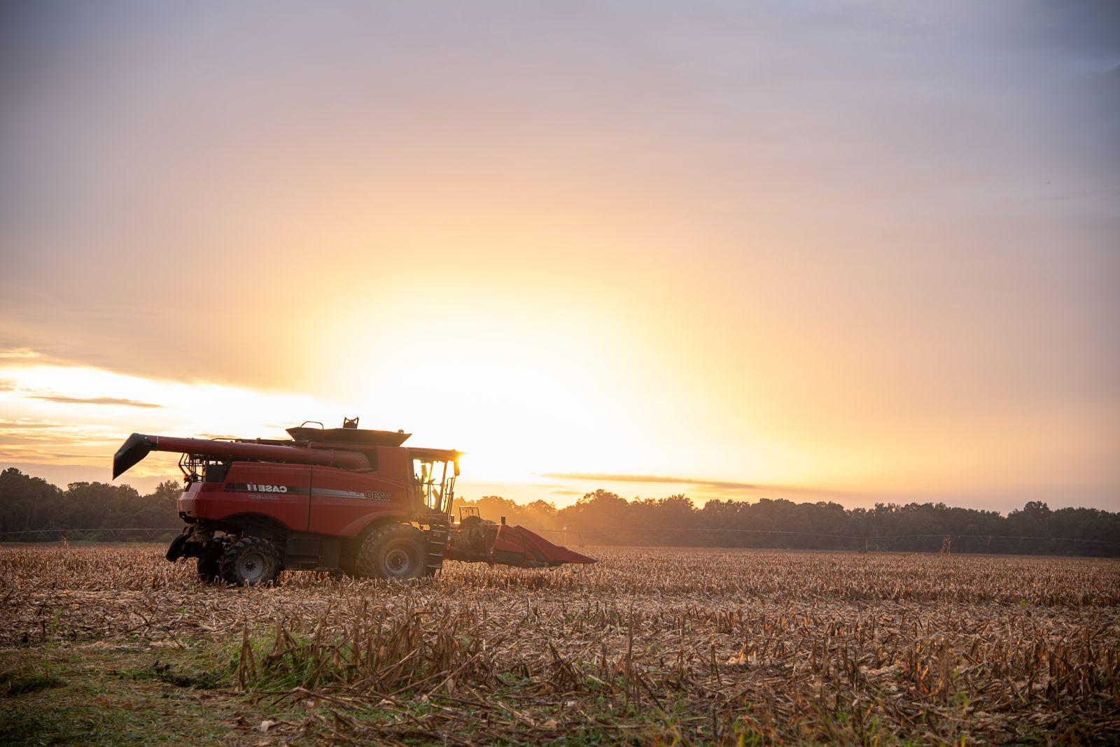 Tractor at Sunrise